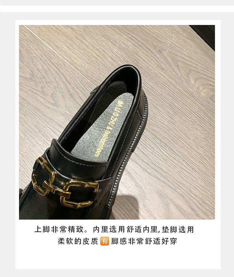 Platform Buckled Loafers Product Image