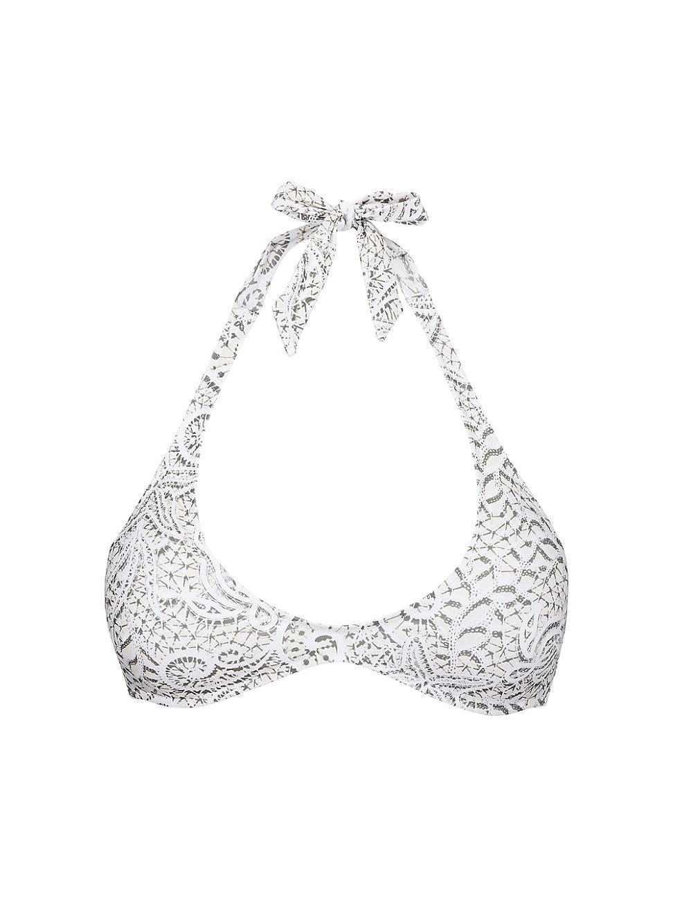 Womens Dentelles Halter Bikini Top Product Image