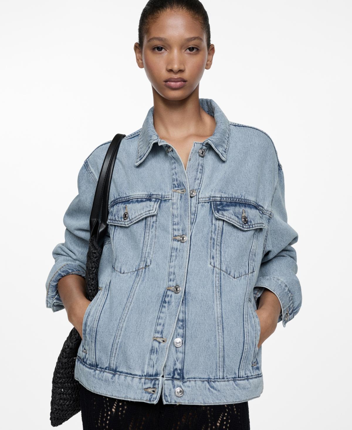 Mango Womens Oversize Denim Jacket product image