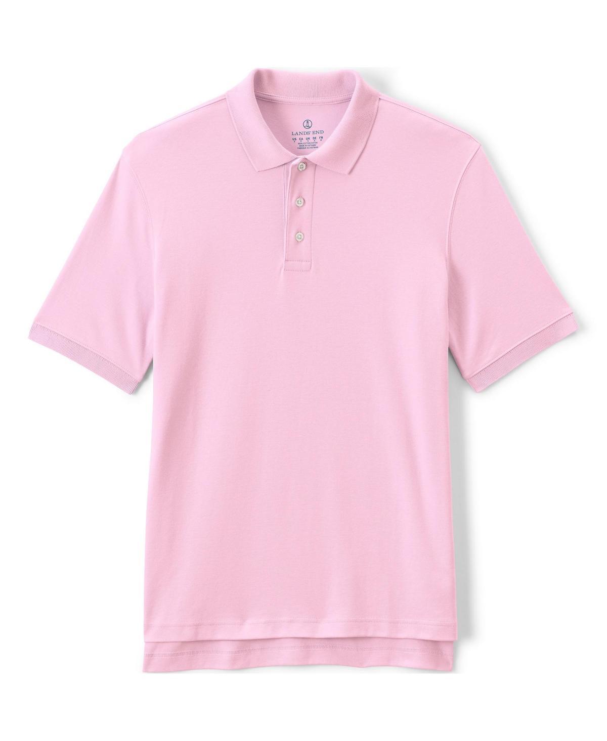 Men's Short Sleeve Interlock Polo Shirt - Lands' End Product Image