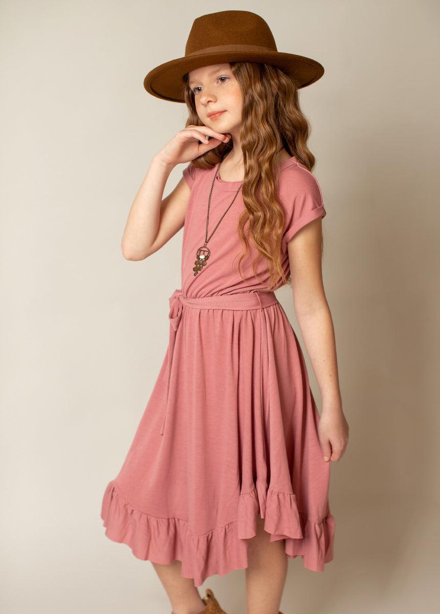 Amoura Dress in Dusty Rose Product Image