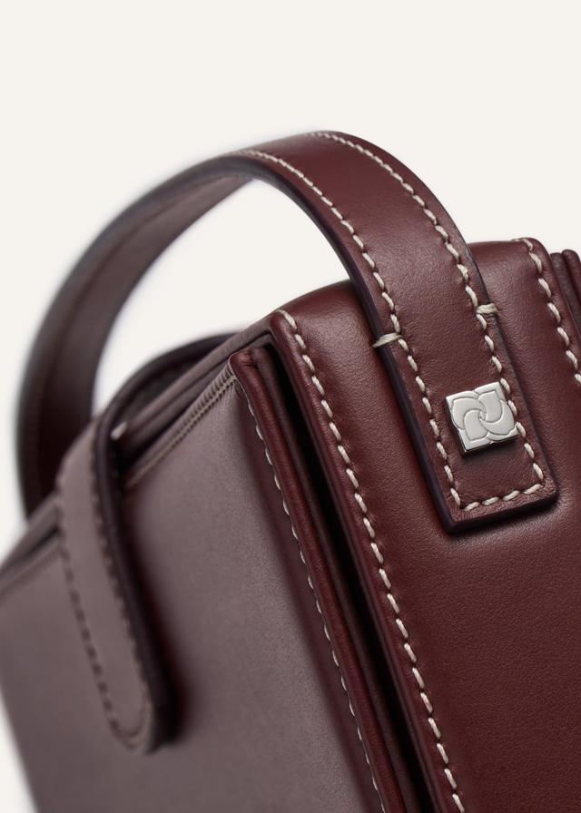 Apolonia bag in burgundy leather Product Image