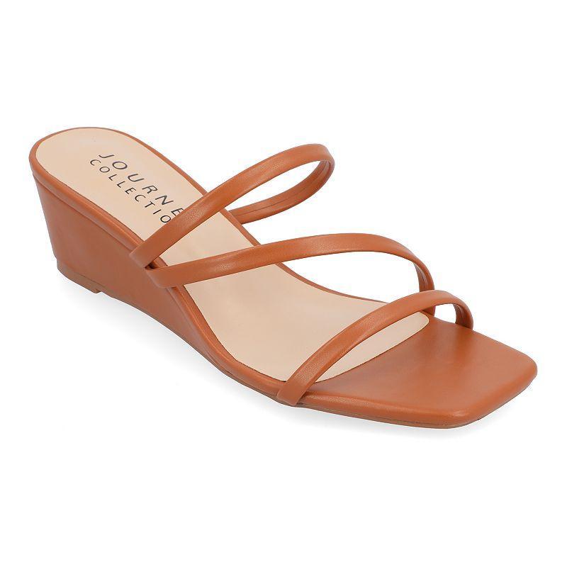 Journee Collection Womens Takarah Wedge Slip On Sandal Product Image