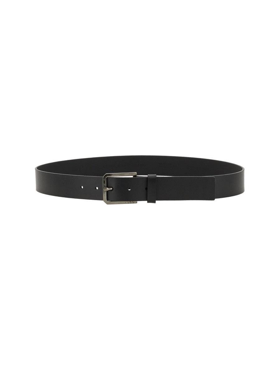 Belt With Logo In Black Product Image