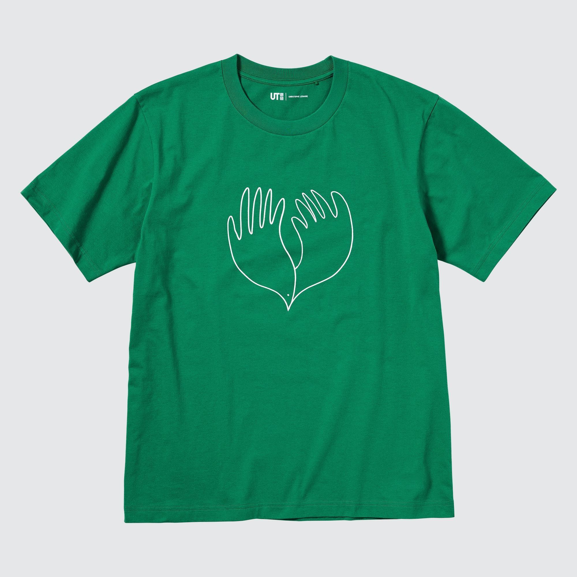 Peace For All Short-Sleeve Graphic T-Shirt (Christophe Lemaire) Green 2XL UNIQLO US Product Image