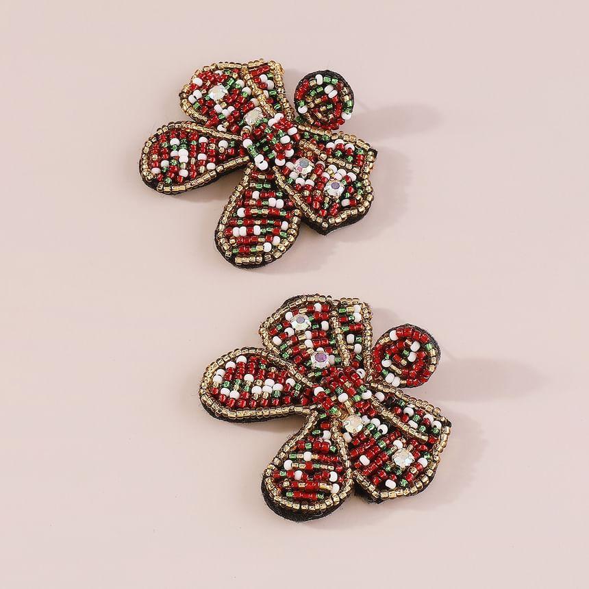 Beaded Bow Drop Earring Product Image