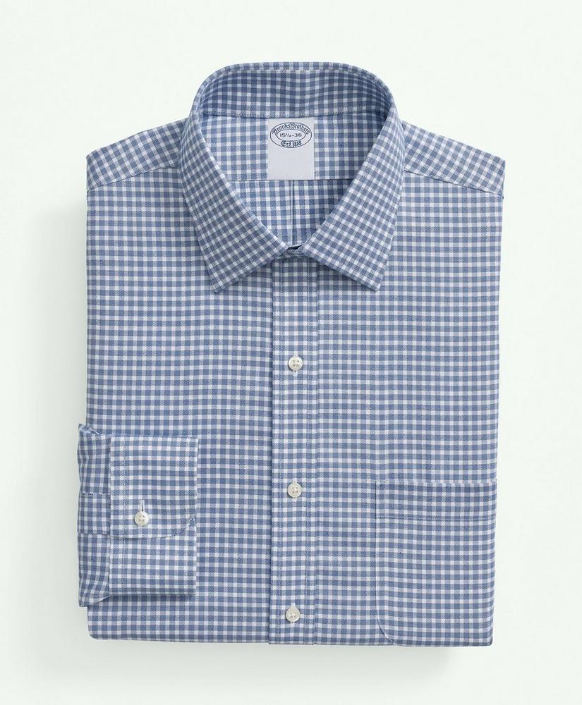 Brooks Brothers Explorer Collection Non-Iron Twill Ainsley Collar, Gingham Dress Shirt Product Image