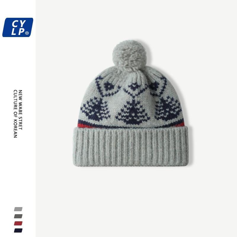 Patterned Pom Pom Beanie product image