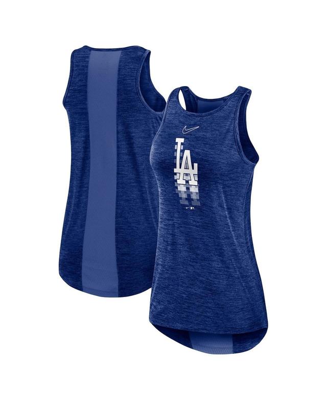 Womens Nike Royal Los Angeles Dodgers Logo Fade High Neck Performance Tank Top Product Image