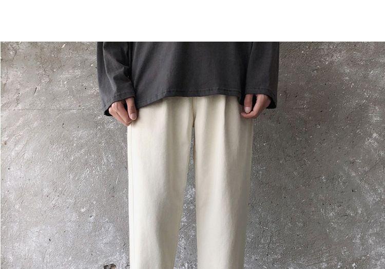 Cropped Straight Leg Pants Product Image