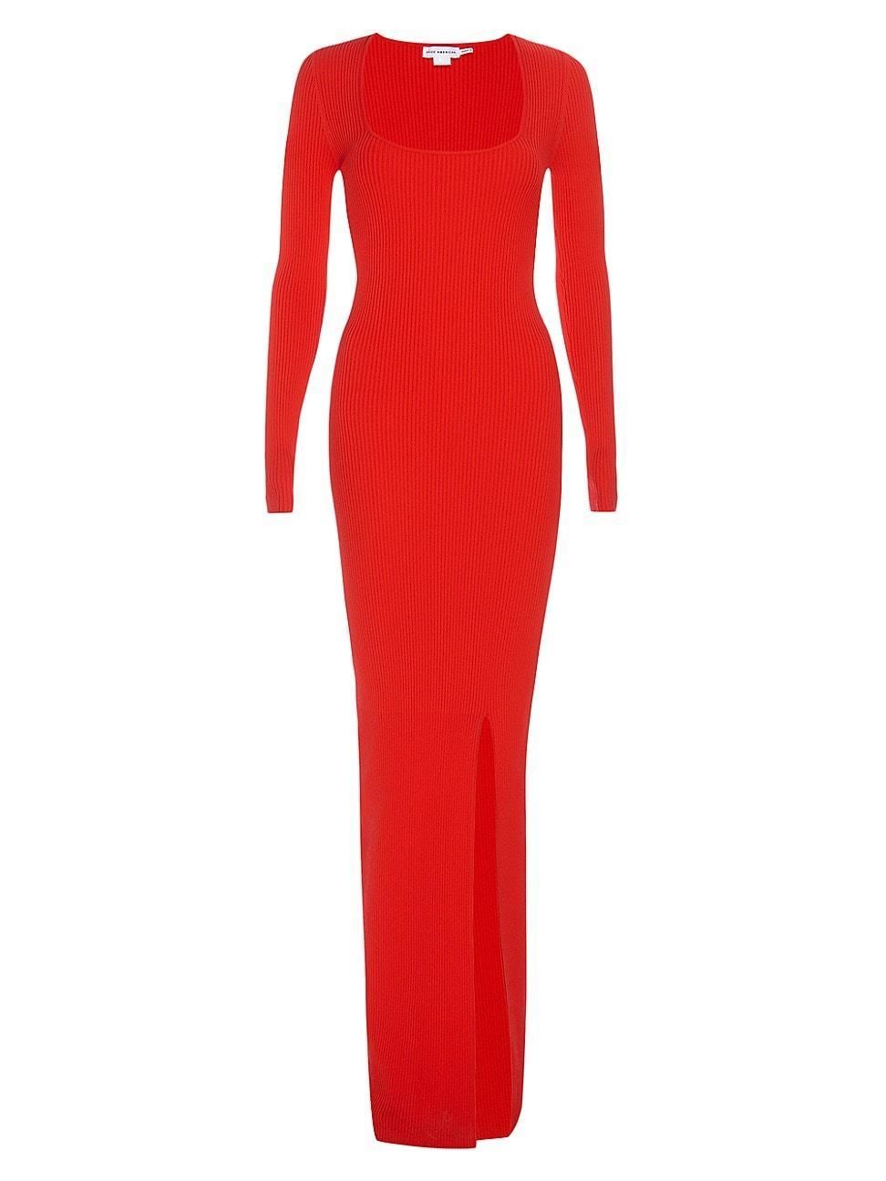 Womens Virgo Rib-Knit Body-Con Gown Product Image