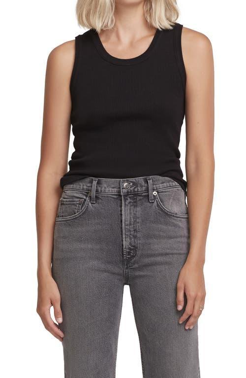 Agolde - Women's Poppy Cotton Jersey Tank Top - White - L - Moda Operandi Product Image