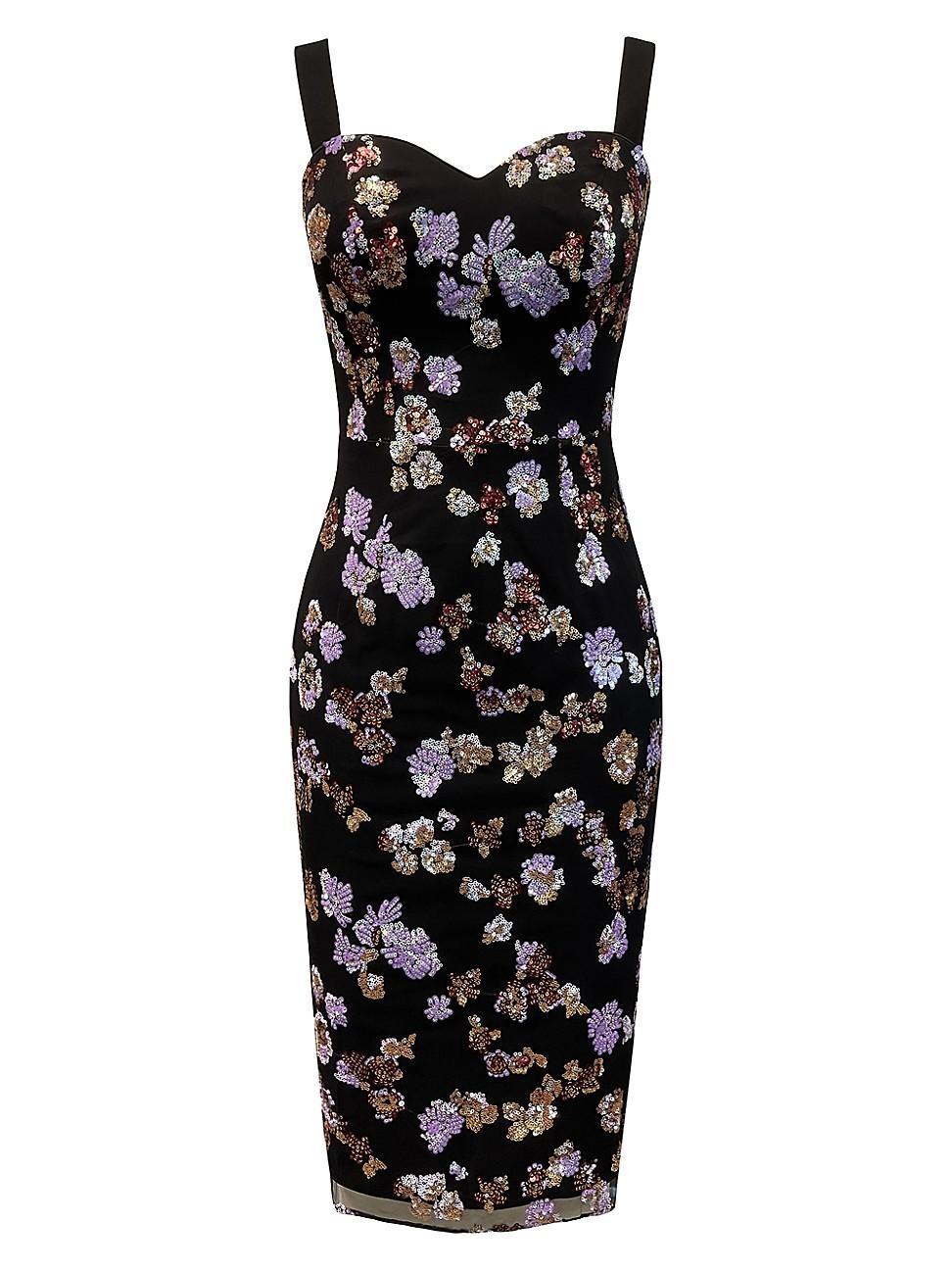 Womens Nicole Sequin-Embellished Body-Con Midi-Dress Product Image