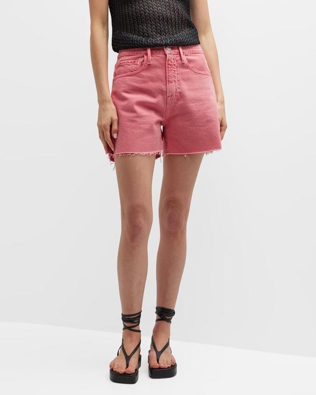 FRAME Le Super High Waist Denim Shorts Product Image