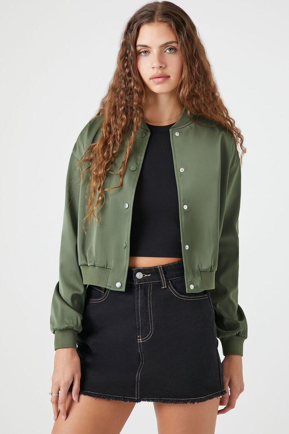 Satin Bomber Jacket | Forever 21 Product Image