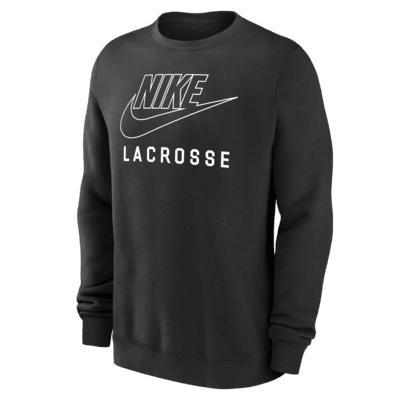 Nike Swoosh Club Fleece Men's Lacrosse Pullover Crew-Neck Sweatshirt Product Image