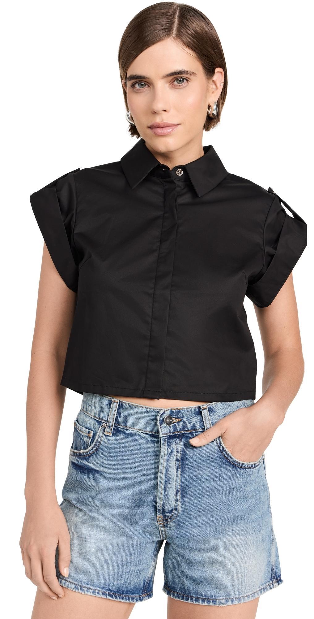 HEVRON Leonora Top Black S Product Image