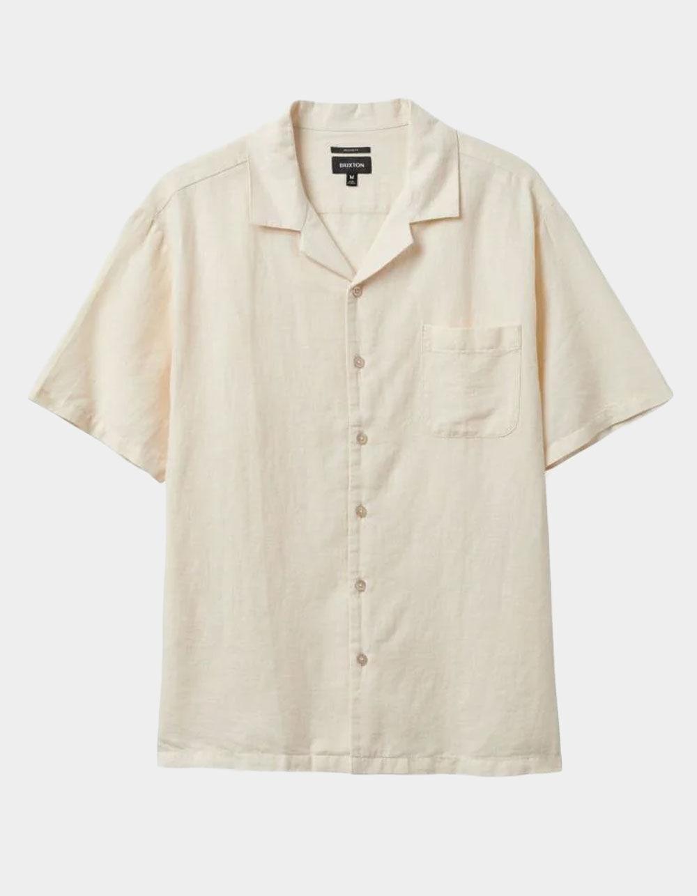 BRIXTON Bunker Linen Mens Button Up Shirt Product Image