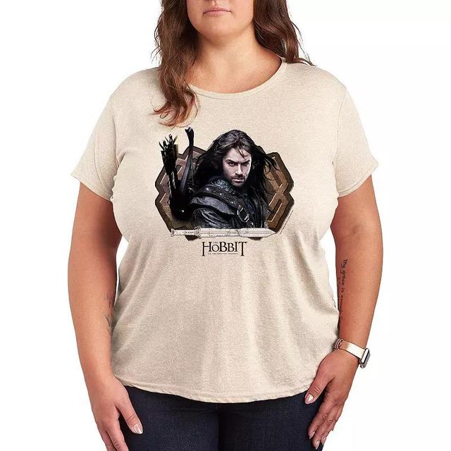 Plus The Hobbit Kili The Hobbit Graphic Tee, Womens Grey Green Product Image