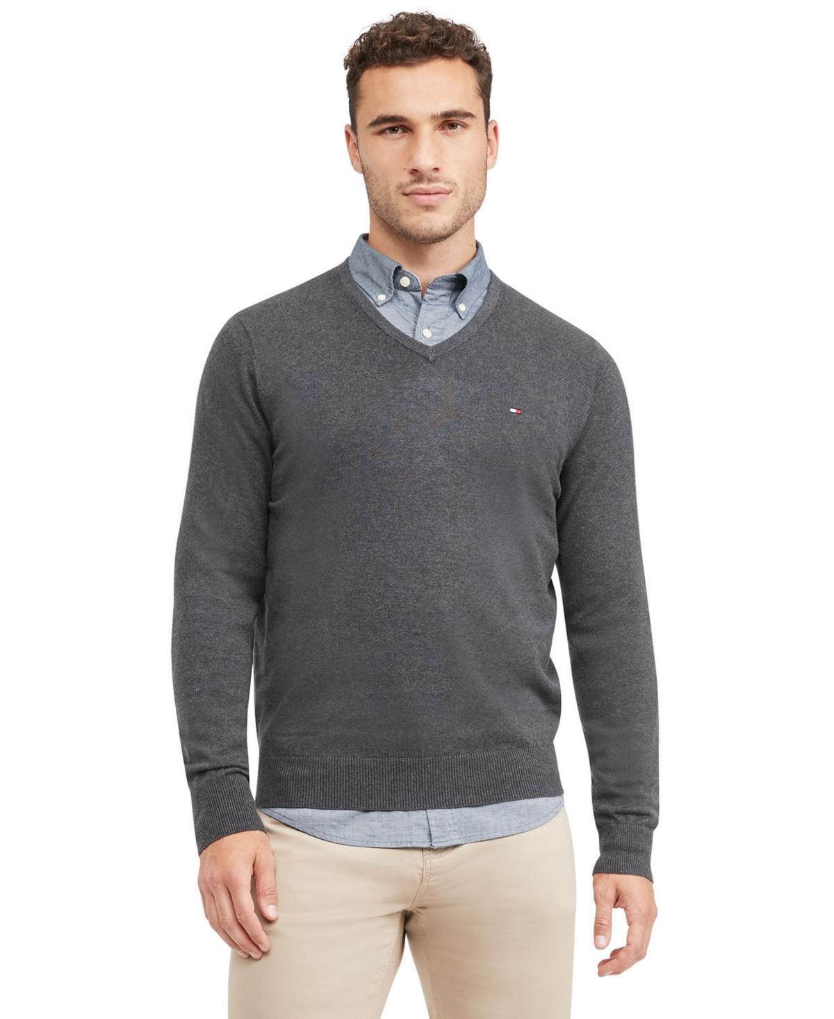 Tommy Hilfiger Mens Big & Tall Syracuse V-Neck Sweater Product Image