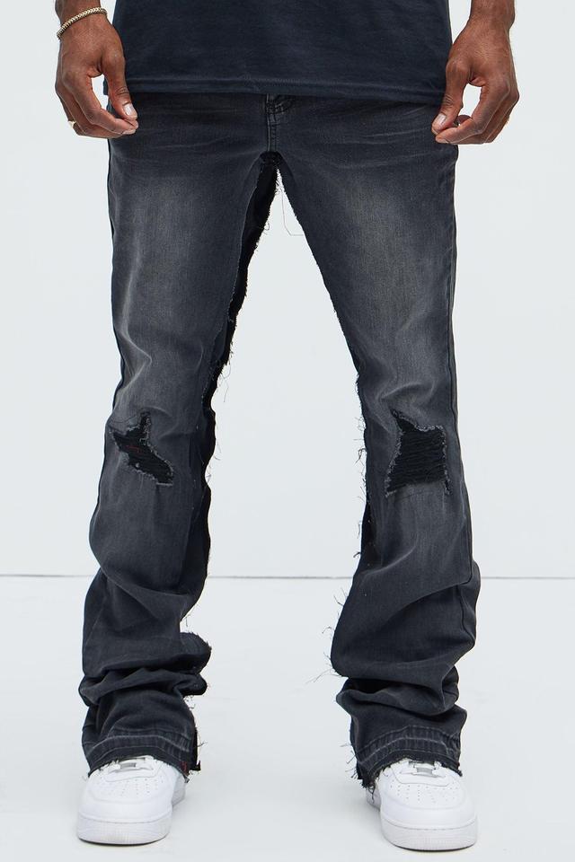 Move Along Skinny Flare Jeans - Grey Product Image