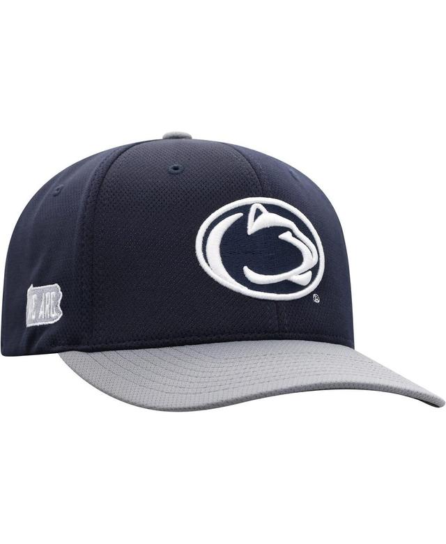 Mens Top of the World Navy Penn State Nittany Lions Two-Tone Reflex Hybrid Tech Flex Hat - Navy Product Image