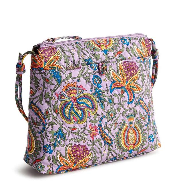 Vera Bradley Original Hipster Crossbody Bags Women in Marrakesh Purple/Orange Product Image