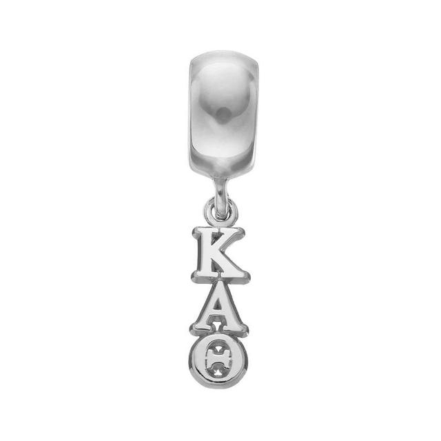 LogoArt Sterling Silver Kappa Alpha Theta Sorority Charm, Womens, Grey Product Image