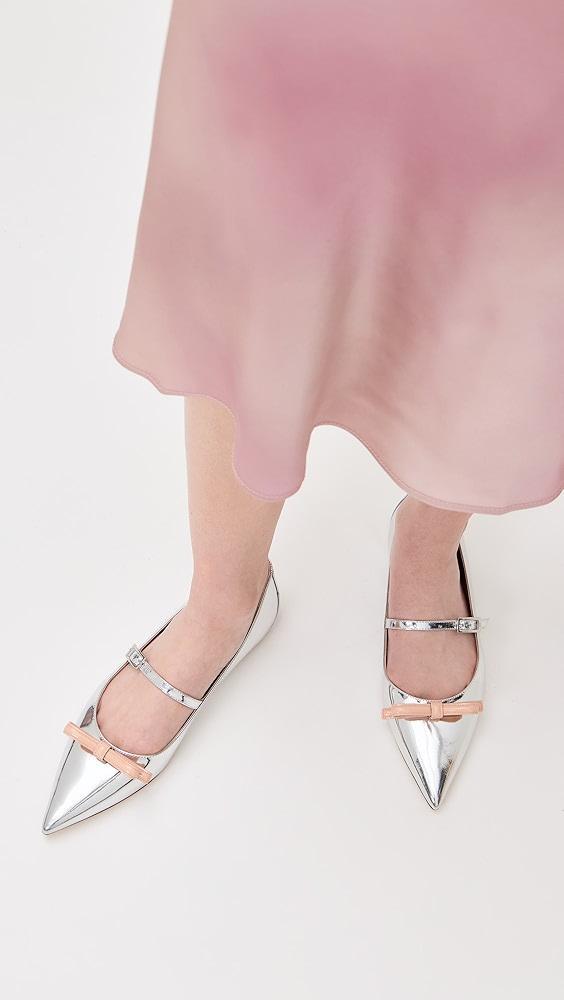 Stuart Weitzman Felicity Bow Mary Jane Flats | Shopbop Product Image