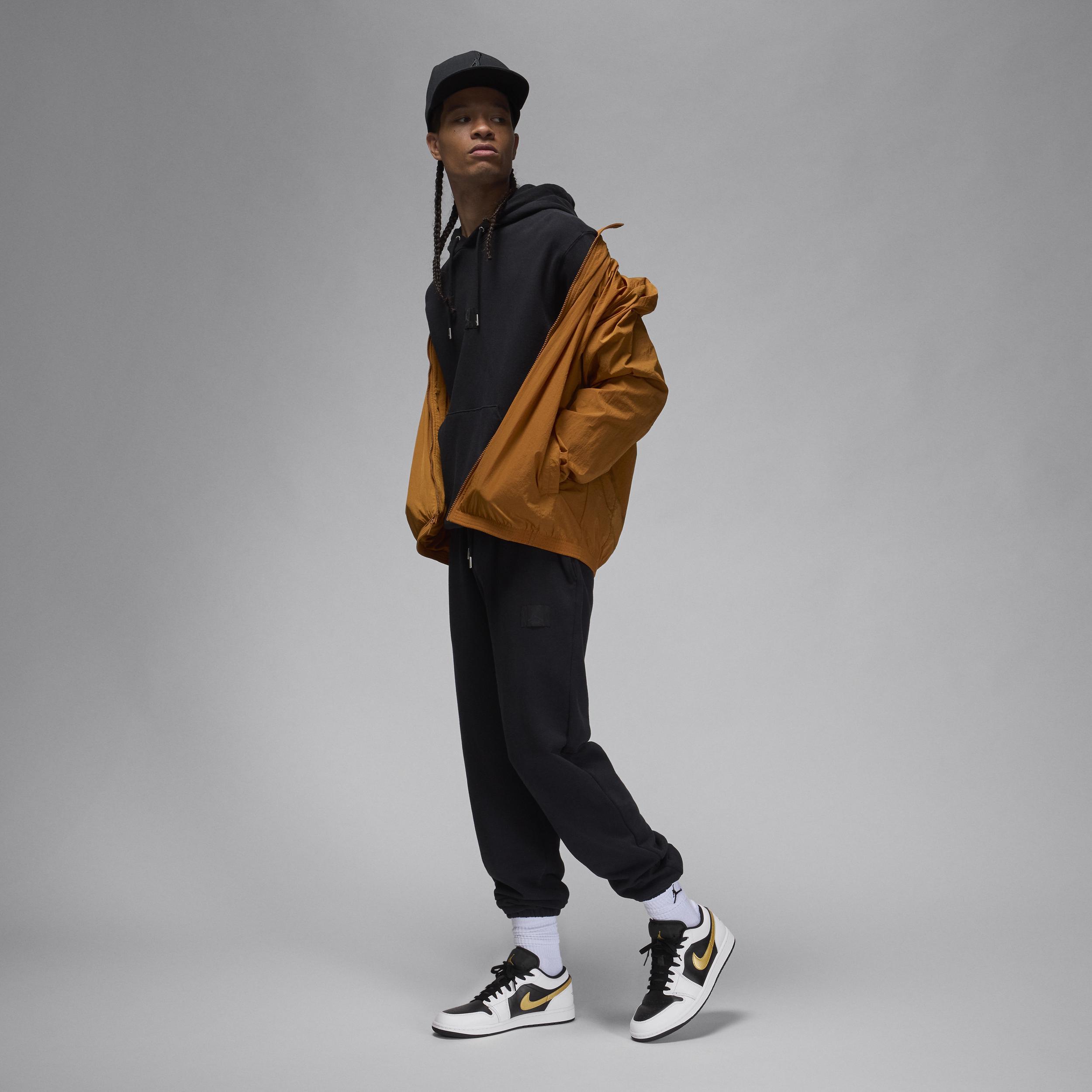 Jordan Mens Jordan AJ 1 Low - Mens Shoes Gold/White/Black Product Image