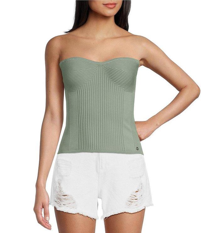 Guess Selina Front Cut-Out Rib Tube Top Product Image