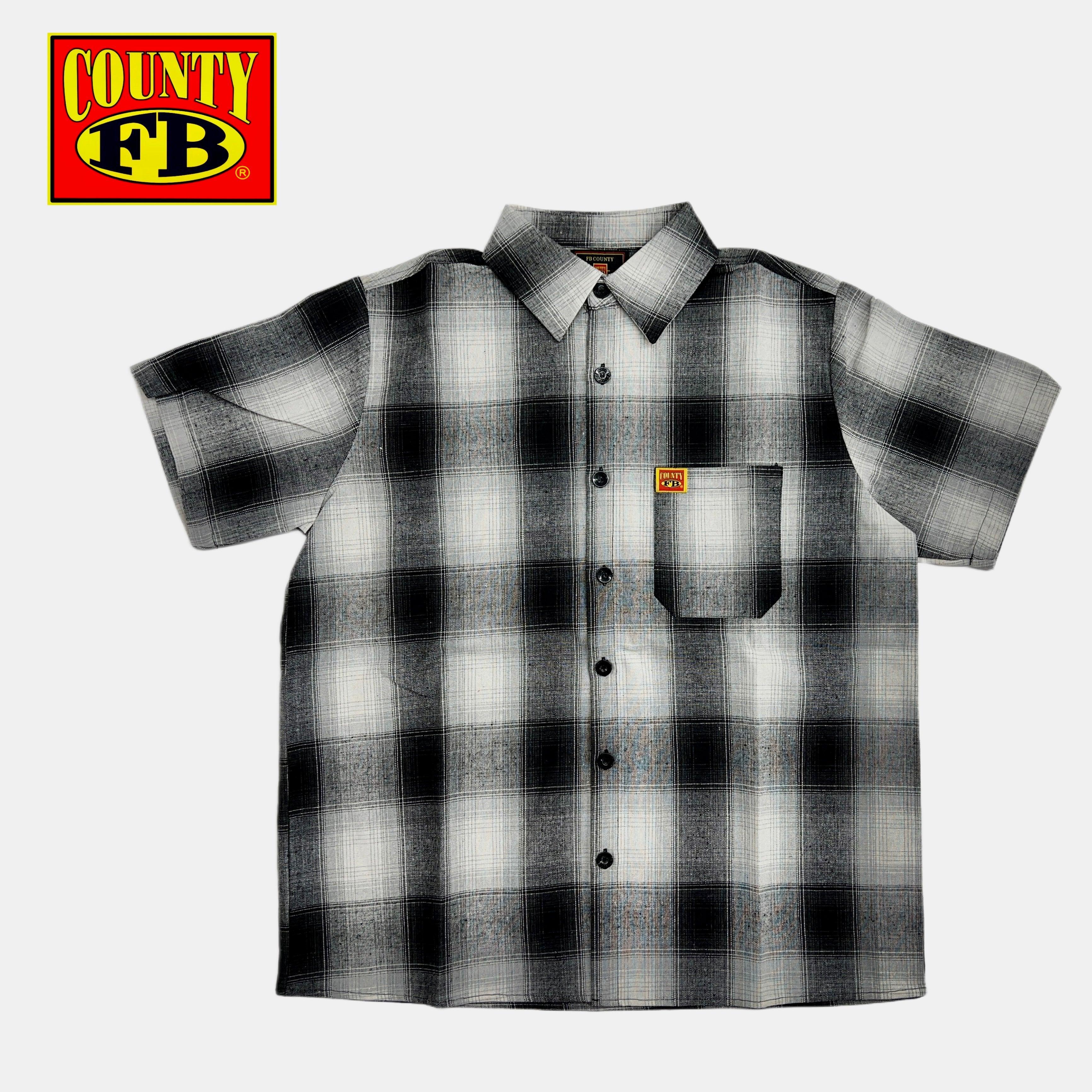 FB County Short Sleeve Checker Flannel Shirt Male Product Image