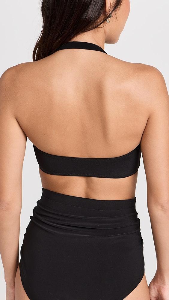 Norma Kamali Ty Front Bra Top | Shopbop Product Image