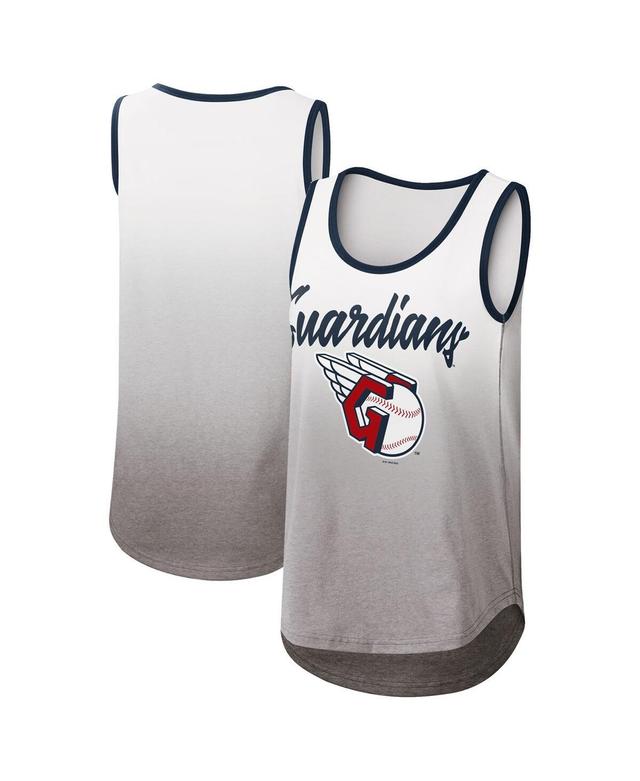 Womens G-III 4Her by Carl Banks White Cleveland Guardians Logo Opening Day Tank Top Product Image