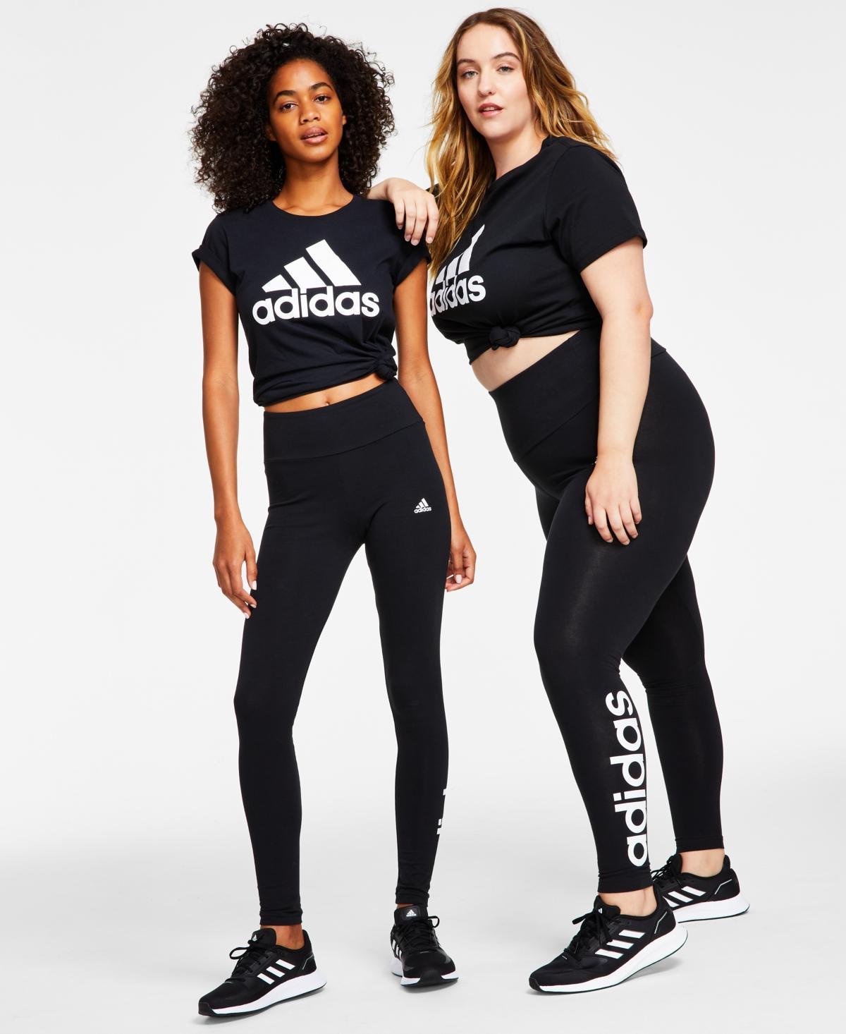 Adidas Womens LOUNGEWEAR Essentials High-Waisted Logo Leggings Product Image