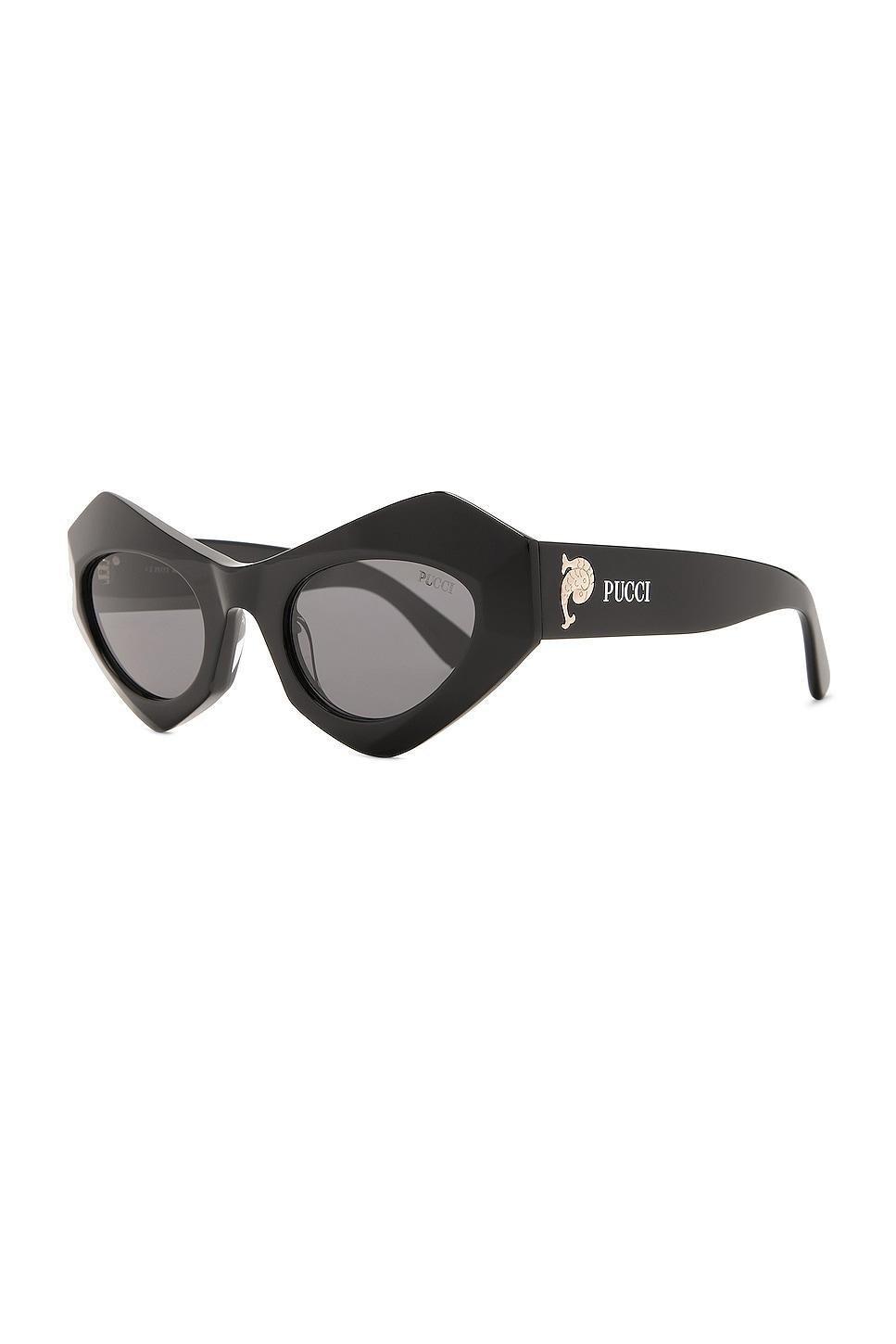 Emilio Pucci Geometric Sunglasses Black.. Product Image