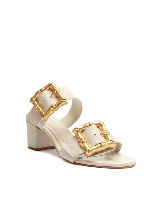 Schutz Womens Enola Double Buckle Block Heel Sandals Product Image