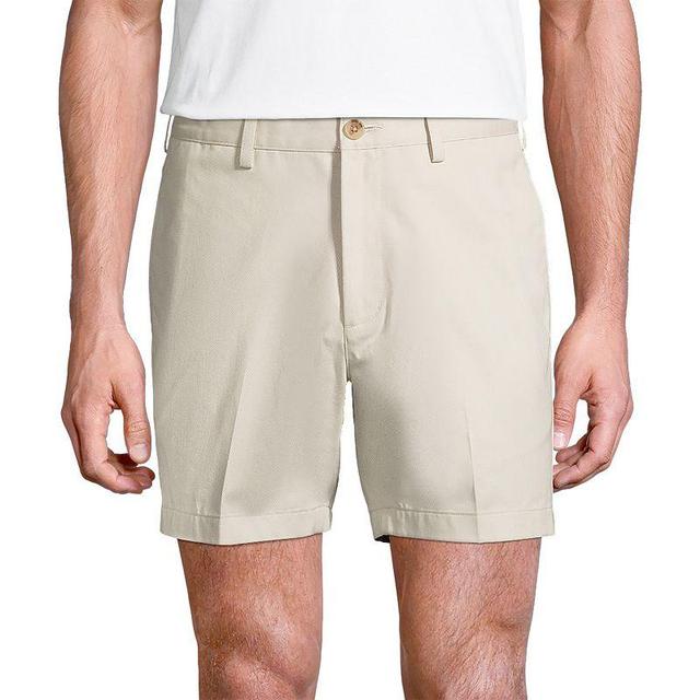 Mens Lands End Classic-Fit 6-inch No-Iron Chino Shorts Green Product Image