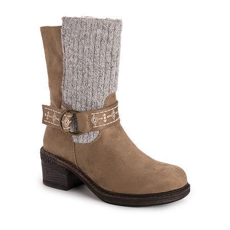 MUK LUKS Arya Alice Womens Ankle Boots Grey Product Image