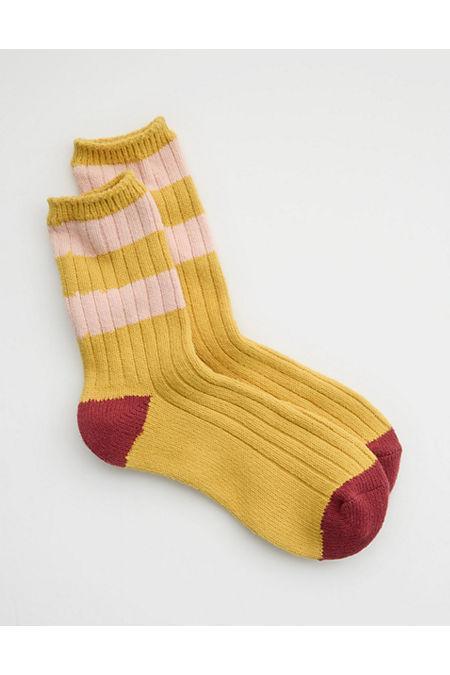 Aerie Colorblock Stripe Crew Socks Women's Product Image