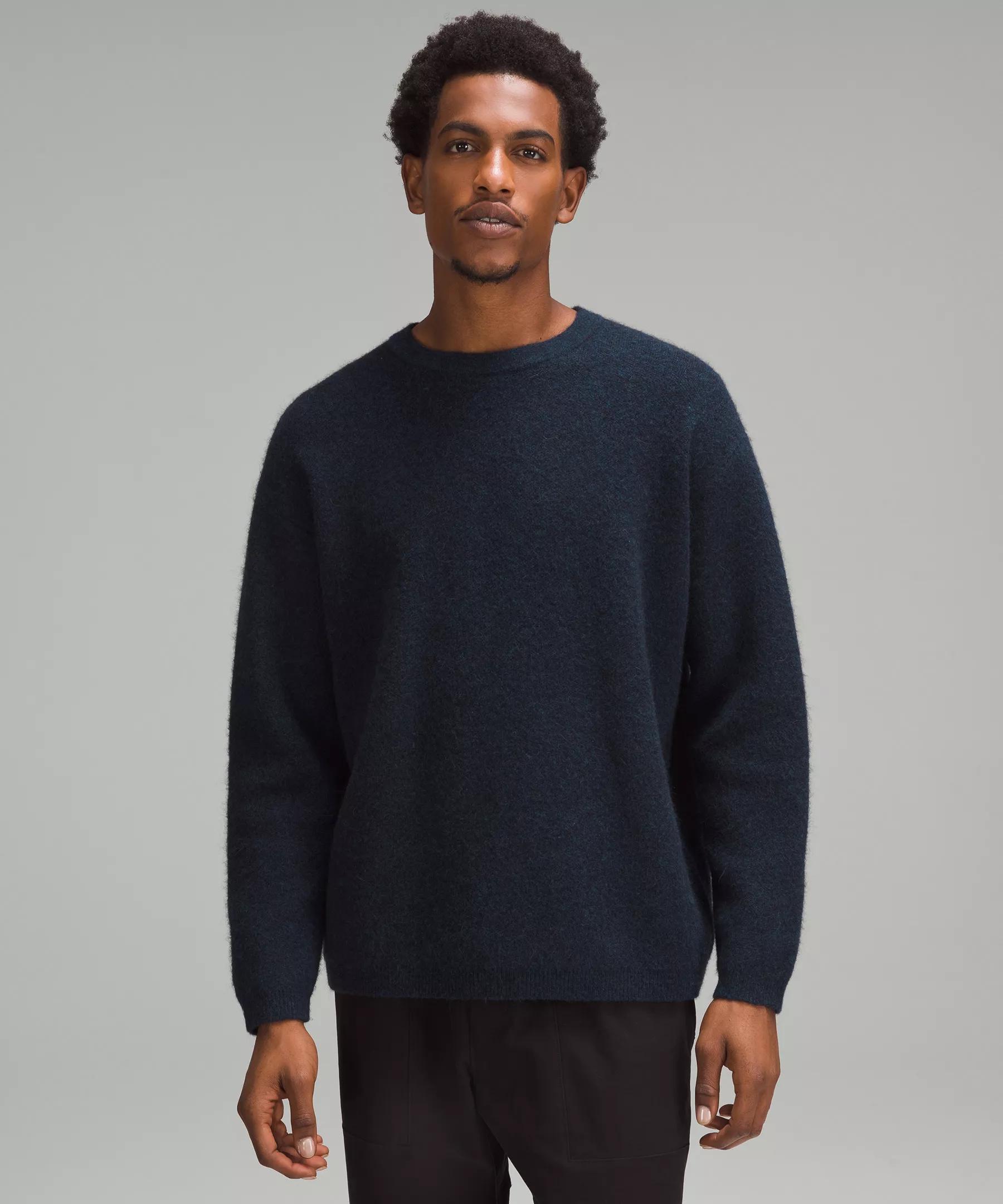 Alpaca Wool-Blend Crewneck Sweater Product Image