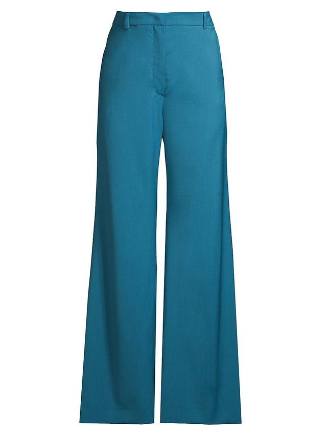 Womens Sonale Wool Wide-Leg Trousers Product Image