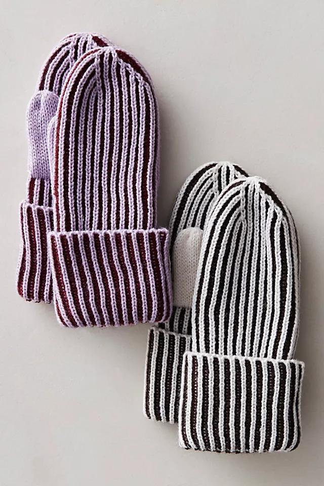 Karmen Stripped Mittens Product Image