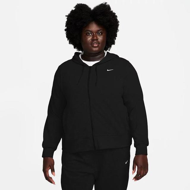 Nike Womens Dri-FIT One Full-Zip French Terry Hoodie (Plus Size) Product Image