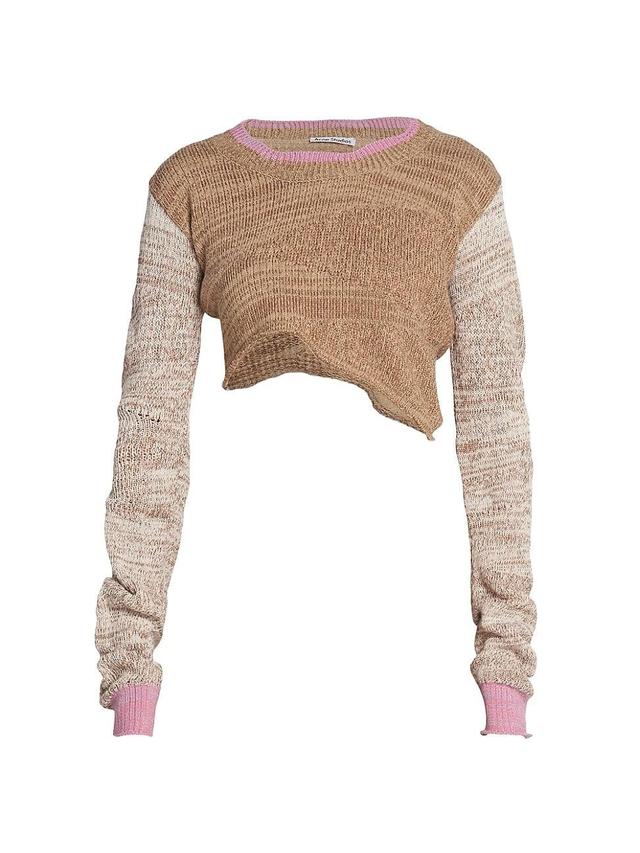 Womens Kenola Colorblocked Cropped Sweater Product Image