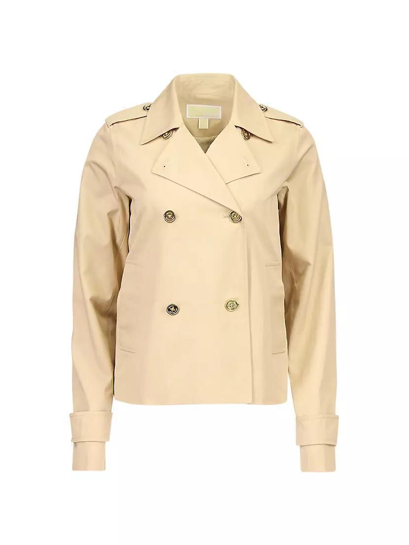 Cropped Double-Breasted Trench Coat product image