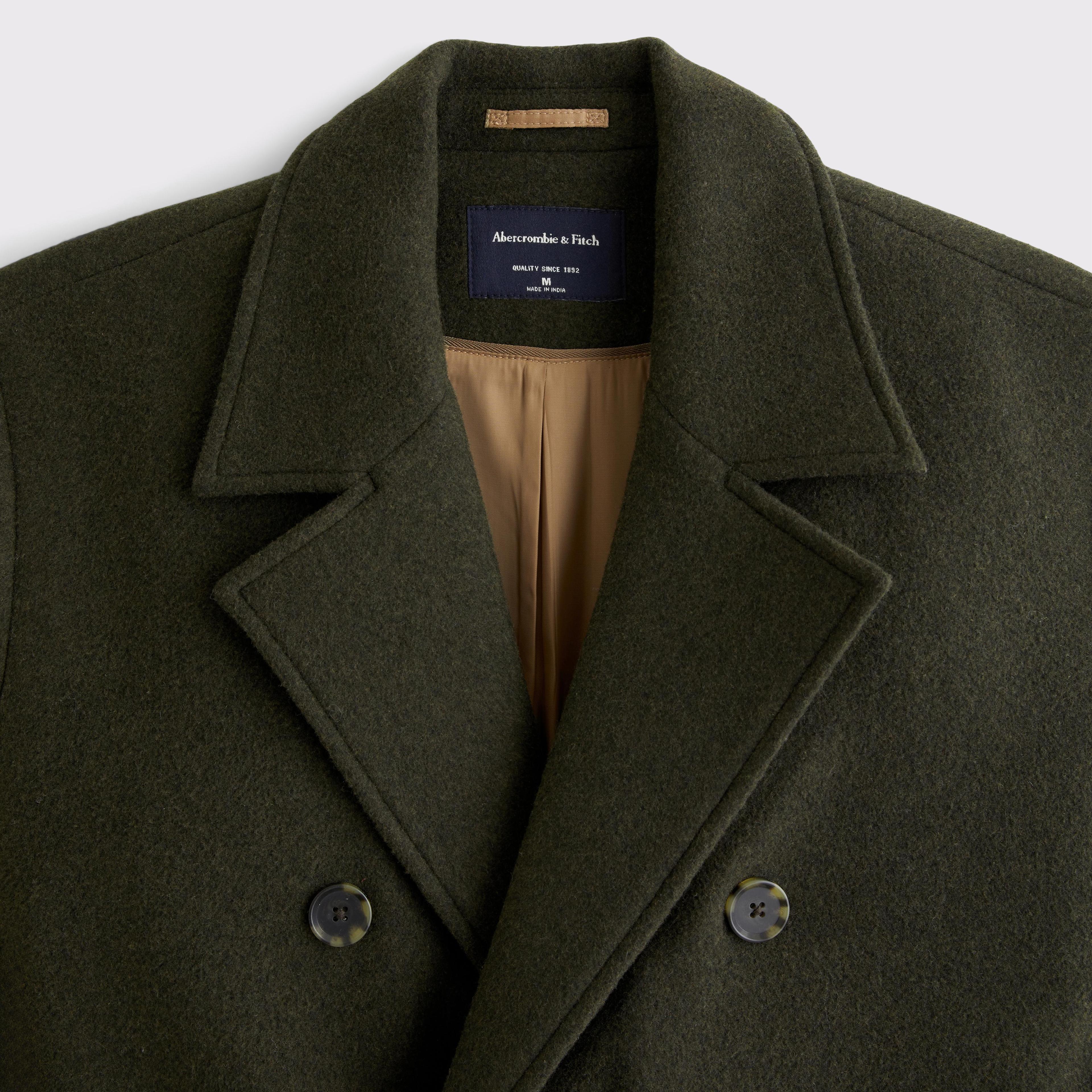 Double-Breasted Long Coat Product Image