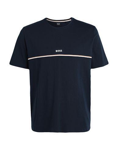 HUGO BOSS Boss Man Undershirt Navy Size S Cotton, Elastane In Navy Blue Product Image