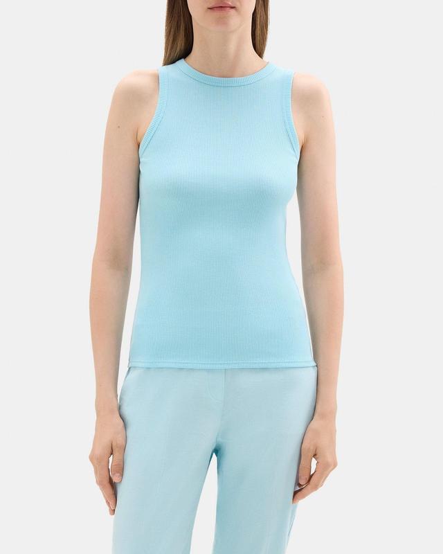 Fitted Tank in Ribbed Modal Cotton Product Image