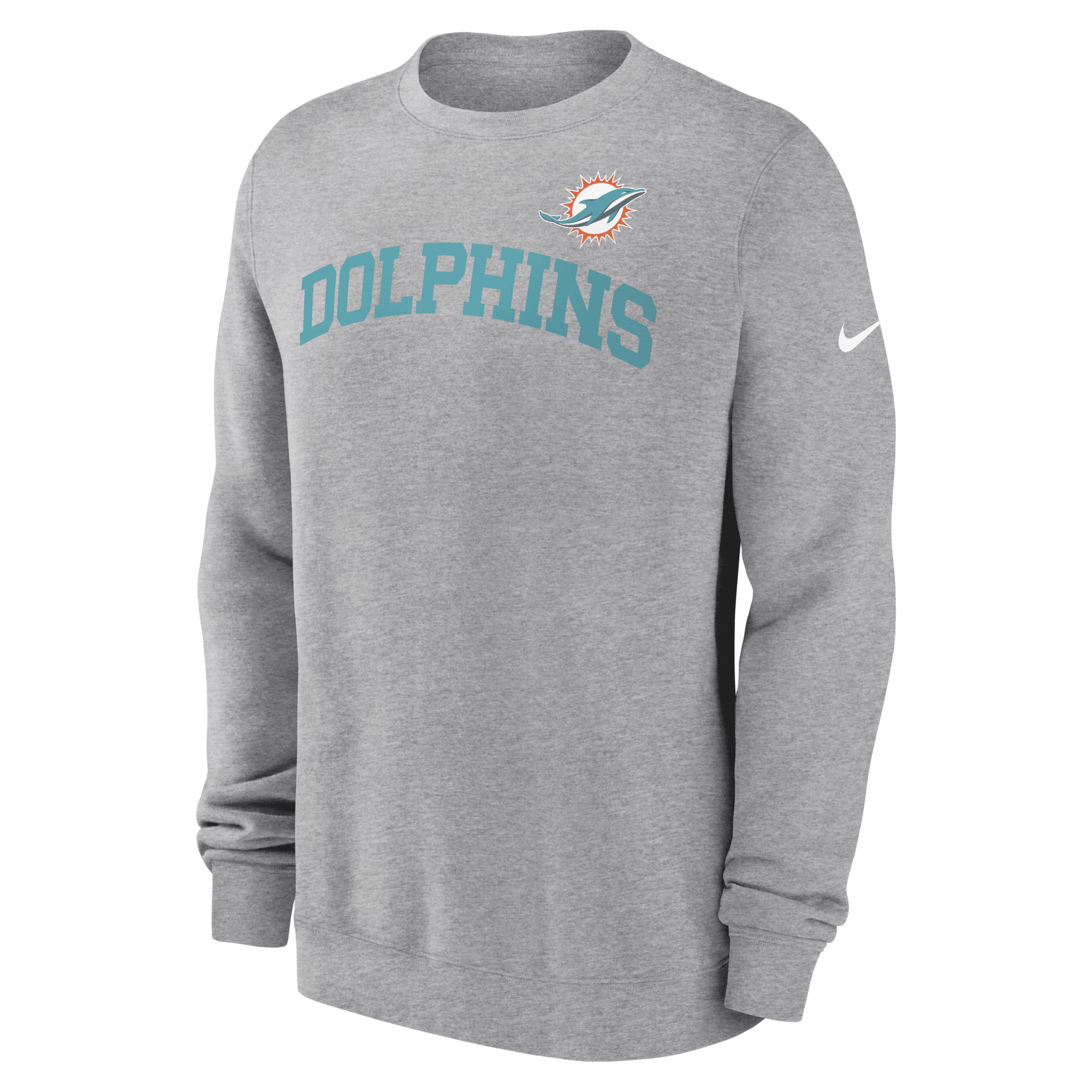 Miami Dolphins Club Nike Men's NFL Pullover Crew Product Image